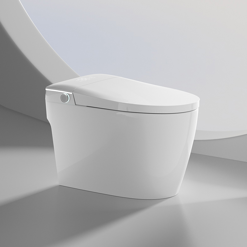 Luxury Elongated Aromatherapy System Floor Standing Ceramic Glazed Smart Toilets