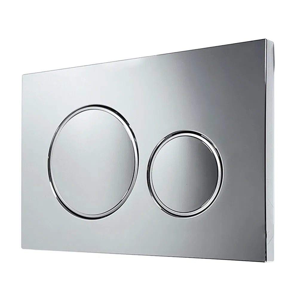 Wall Mounted Toilet Matt Silvery Dual Flush panel trigger plate