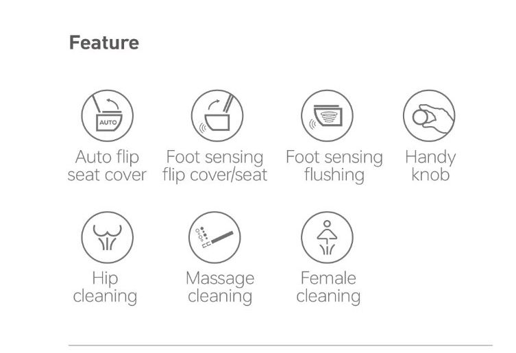 CE Floor Standing Mounted One Piece Auto Flushing Auto Flip Smart Toilet with Display Screen and Knob