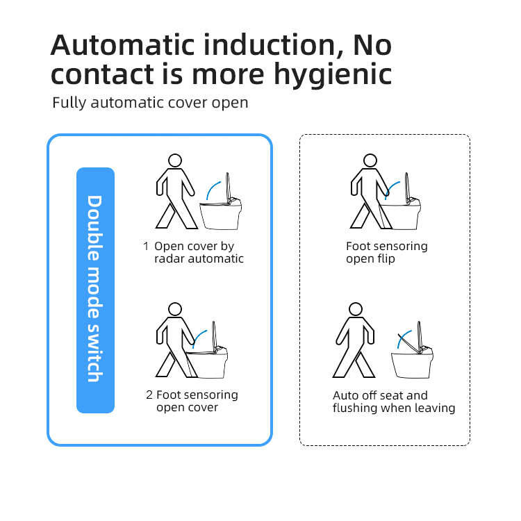 Tankless Automatic Toilet Bowl Bathroom Ceramic Intelligent Wc Smart Toilet with Bidet