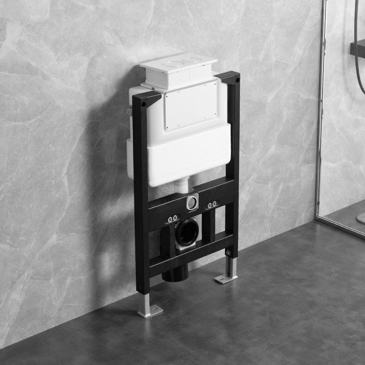 Toilet Accessories in-Wall Modern Hotel Water Tank Wall Hung Toilet Water Tank Dual Push Flush Concealed Cistern