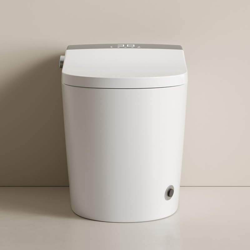 Intelligent New Design Auto Washing Infrared Therapy Automatic Flip Flush Elongated Smart Toilet (cUPC)