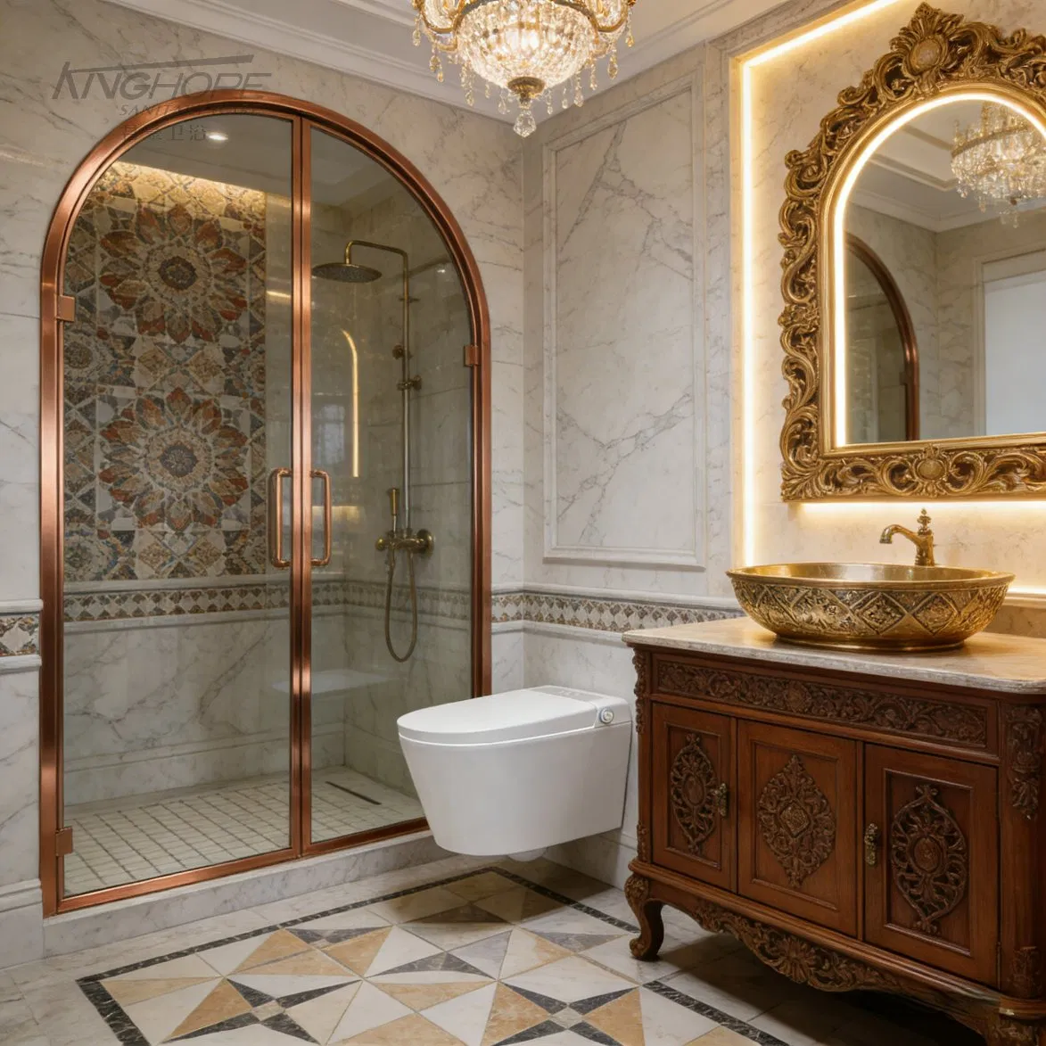 Hotel Use Ceramic Pulse Solenoid Floor Standing Intelligent Toilet Intelligent Pulse Flush Sanitary Ware Bathroom Smart Toilet