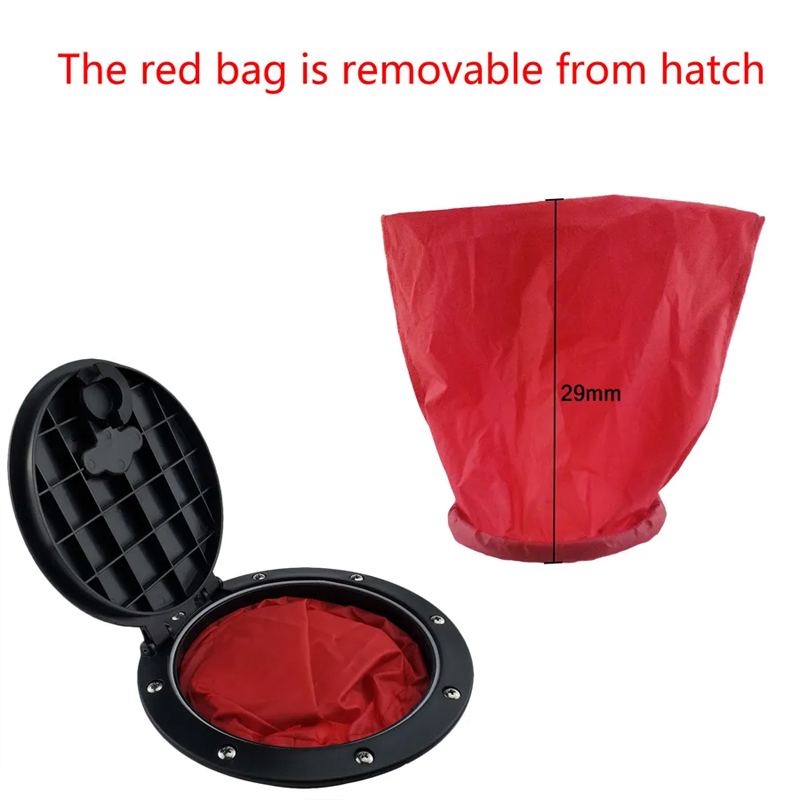 Hatch Cover Deck Plate Kit with Storage Bag for Marine Boat Kayak Canoe