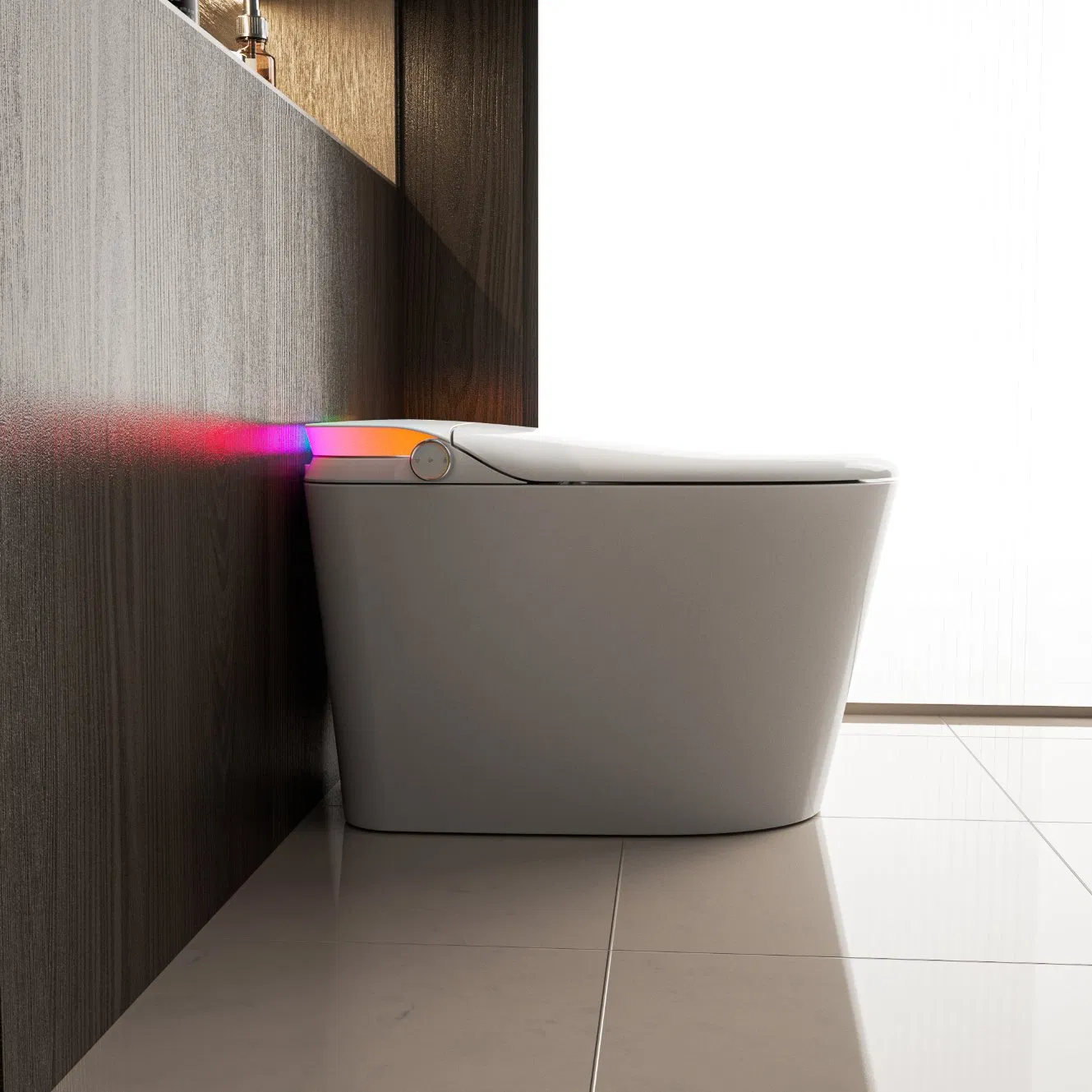 2024 New Design Luxury Ceramic Siphonic Floor Standing Smart Intelligent Toilet