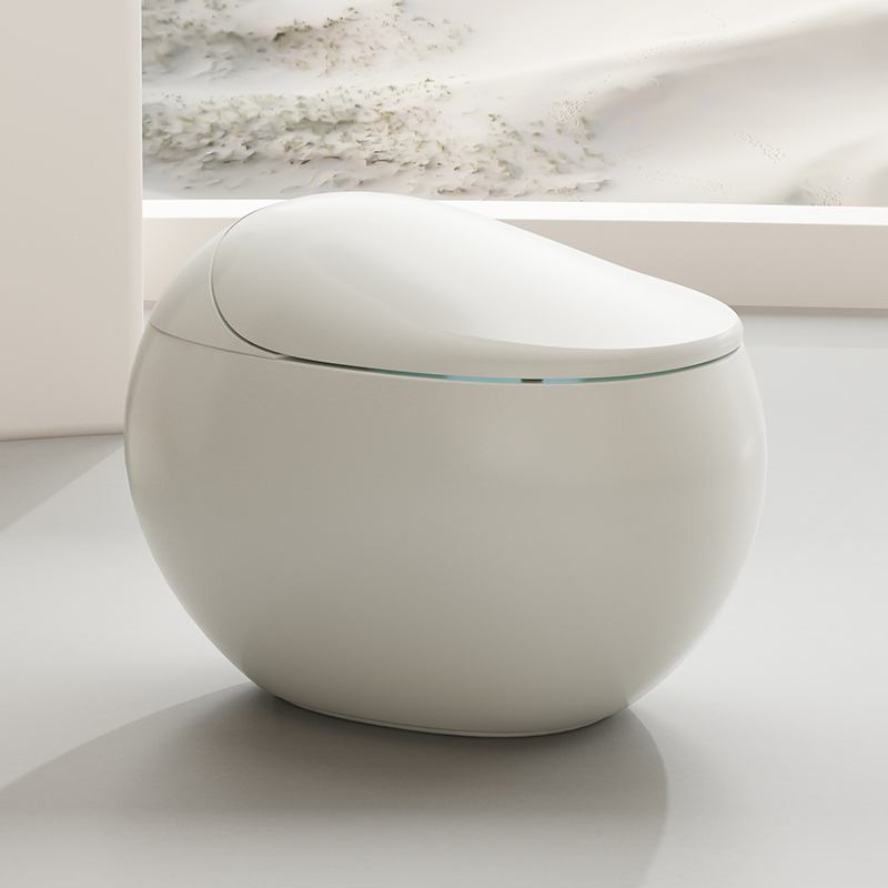 High Quality Egg Shape Multi Colored Smart Toilet Electric Auto Washing Seat Heating Integrated Tankless Wc Intelligent Toilet