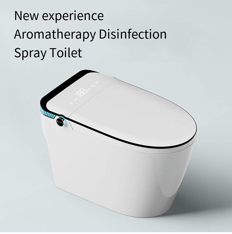 Hot-Selling Intelligent Sensor Instant Heat Wash Integrated Tankless Floor Mounted Dual-Flush Siphonic Ceramic Smart Toilet