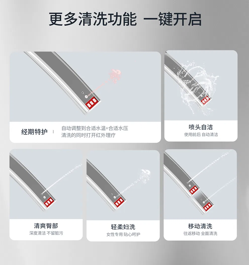 Elegant Tankless Smart Toilet Featuring High-Tech Self Cleaning System for Villas