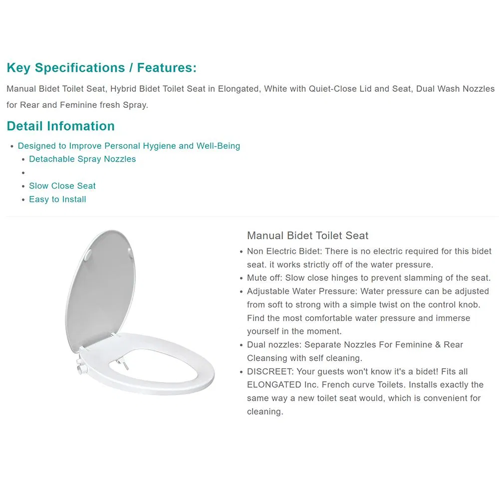 Bidet Toilet Seat