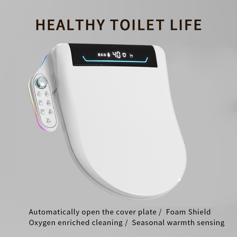 2025 New Design Electronic Heated Automatic Intelligent Smart U V Shape Bidet Toilet Seat with Automatic Cover Opening Function