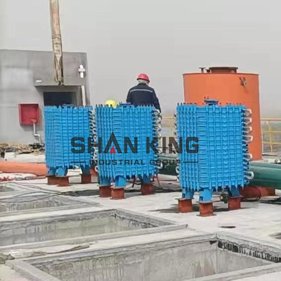 3000L 5000L Glass Lined Reactor 10 Square Flat Plate Condenser