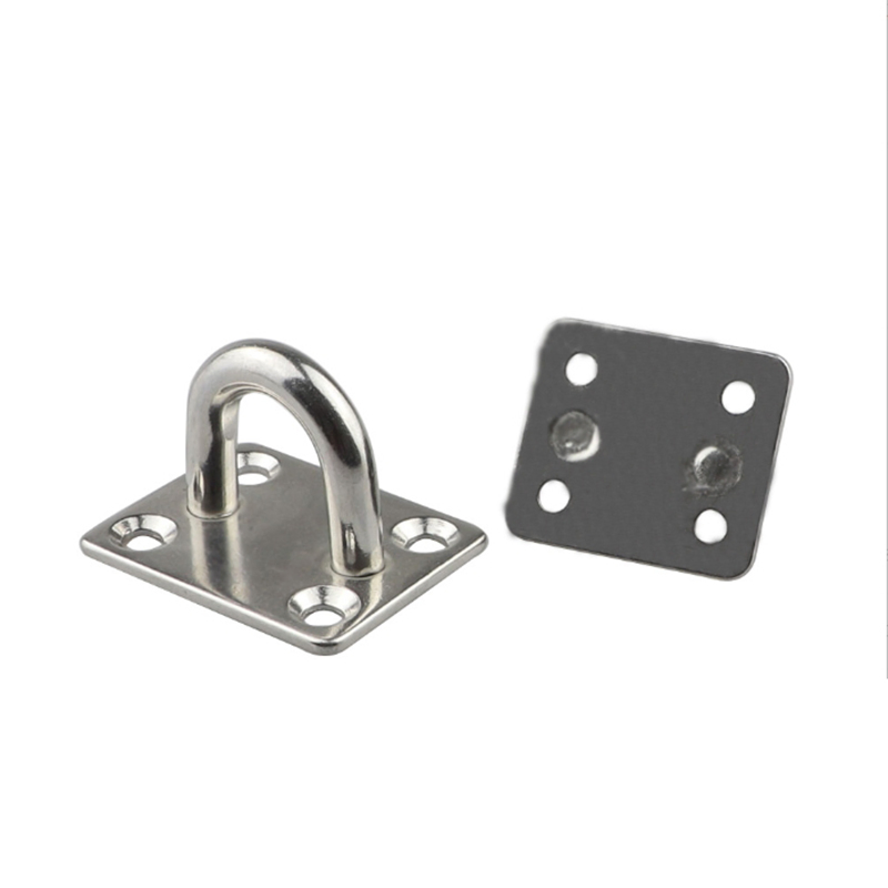 304 Marine Grade Square Eye Plate 5mm Stainless Steel Fixed Pad for Boats