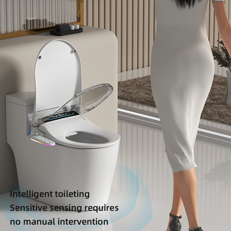 2025 New Design Electronic Heated Automatic Intelligent Smart U V Shape Bidet Toilet Seat with Automatic Cover Opening Function