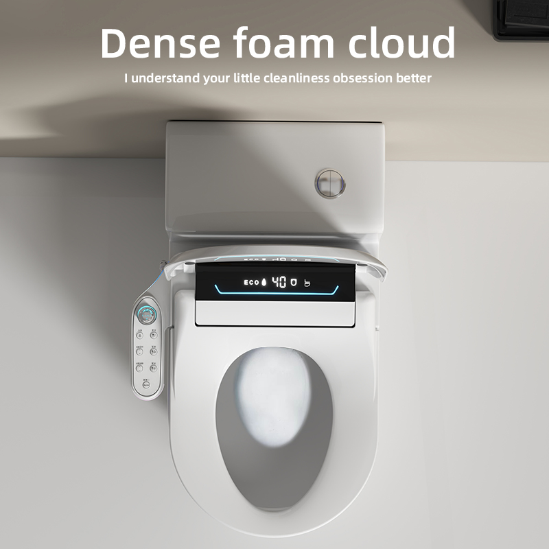 2025 New Design Electronic Heated Automatic Intelligent Smart U V Shape Bidet Toilet Seat with Automatic Cover Opening Function