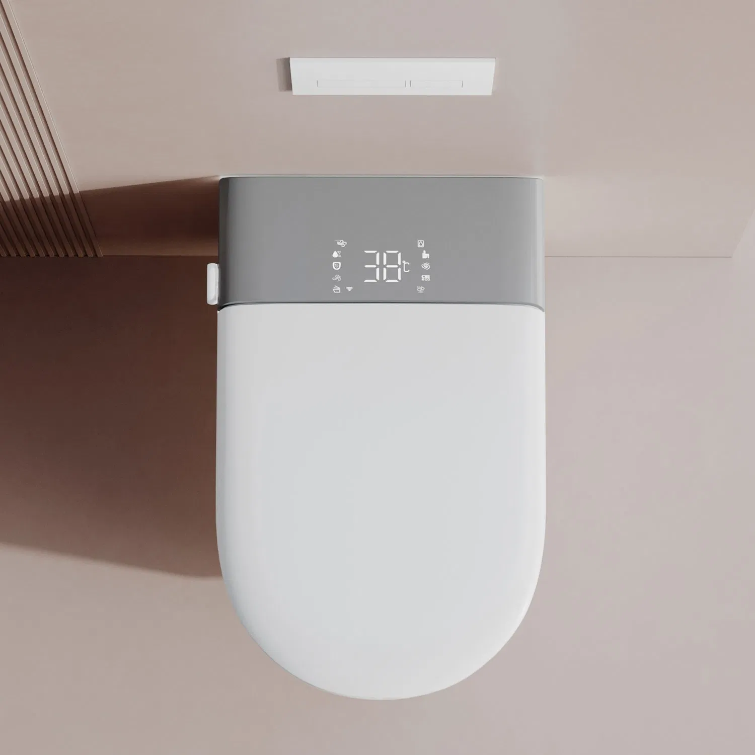 Factory Price 2025 Wall-Hung Smart Toilet P-Trap Automatic Intelligent Suspended Bidet Wc