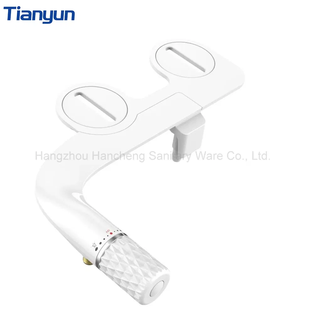 Manual Super Slim Dual Nozzles Toilet Seat Bidet Attachment Mechanical Bidet for Personal Clean