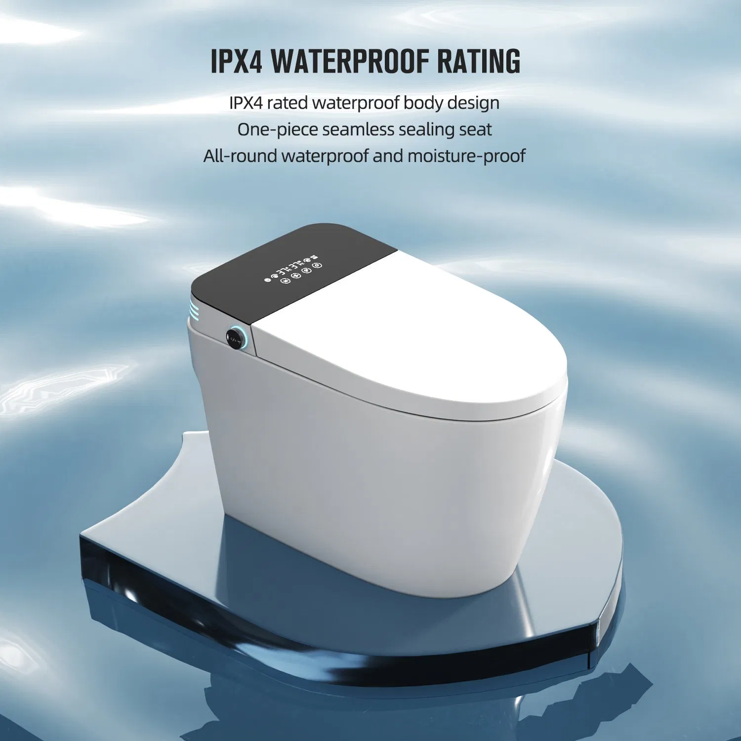 Floor Mounted Wc Intelligent Closestool Bathroom One Piece Electric Automatic Flush Toilet Bidet Tankless Smart Toilet