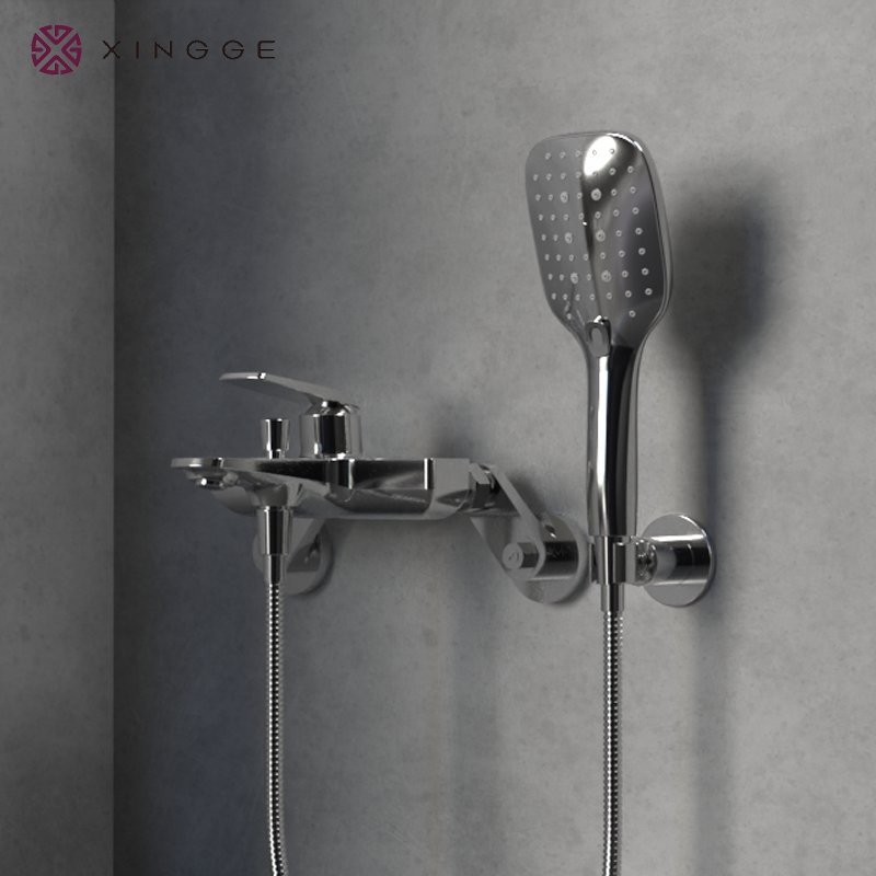 Modern Concealed Wall Mounted Shower Faucets Set Rose Gold/Chorme Bathroom Shower for Mixer Luxury Sanitary Ware Bath Set