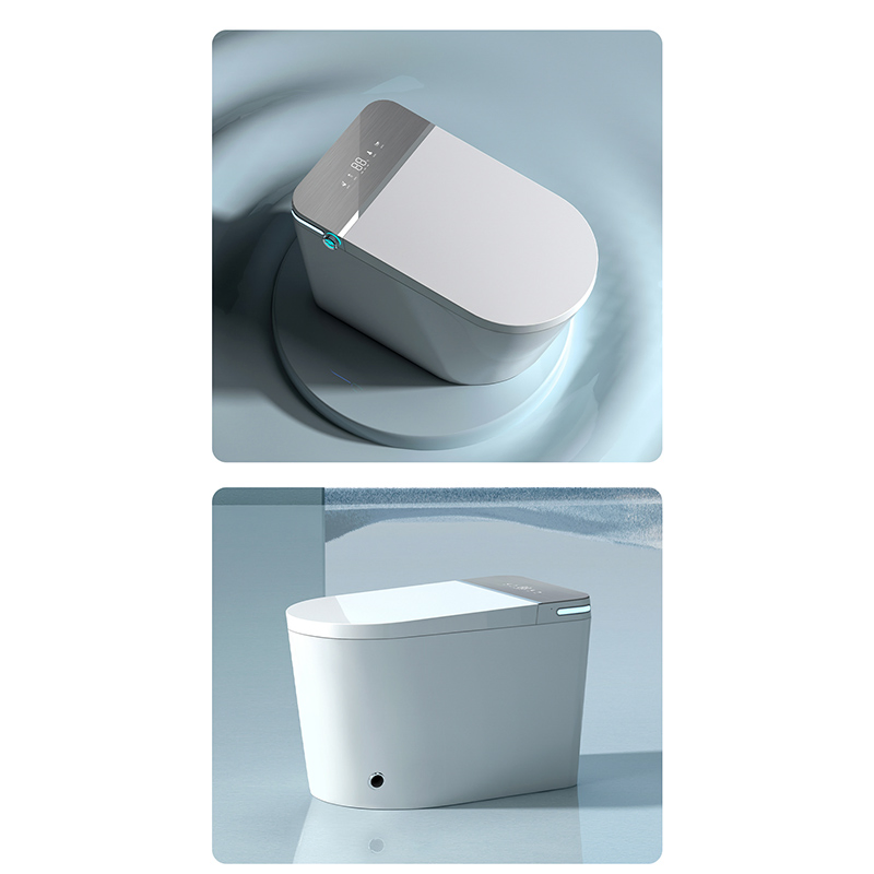 Tankless Design Intelligent Control LED Display Water Saving Smart Toilet