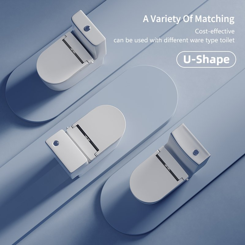 Smart Heated Toilet Seat Ipx4 Waterproof Automatic Bidet Cover Dual Self Cleaning Nozzle Intelligent Toilet Lid