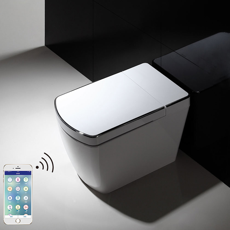 The Intelligent Sensor-Activated Electric One-Piece Toilet with Automatic Flushing, Deodorization, Soft-Close Lid, Tankless Design, Warm Air Drying