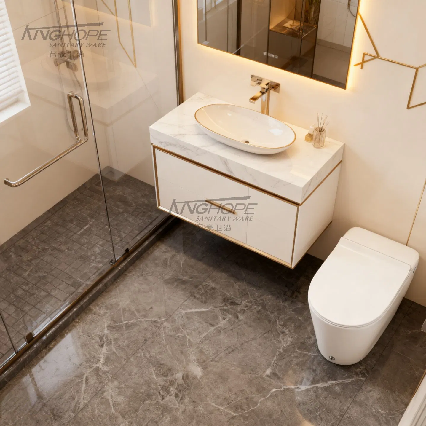 Patent-Protected Technology Powerful Cleaning Ceramic Floor Standing Pulse Solenoid Bathroom Toilet CE Certification Smart Toilet