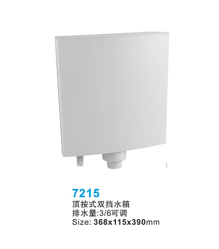 Cheap Wall Mounted Squatting Pan Toilet Tank PP Water Tank Dual Flush