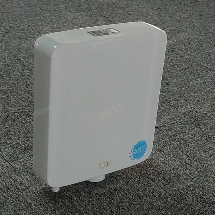 Modern Dual Flush Cistern, Plastic Material Flush Mechanism Water Tank for Squanting Toilet