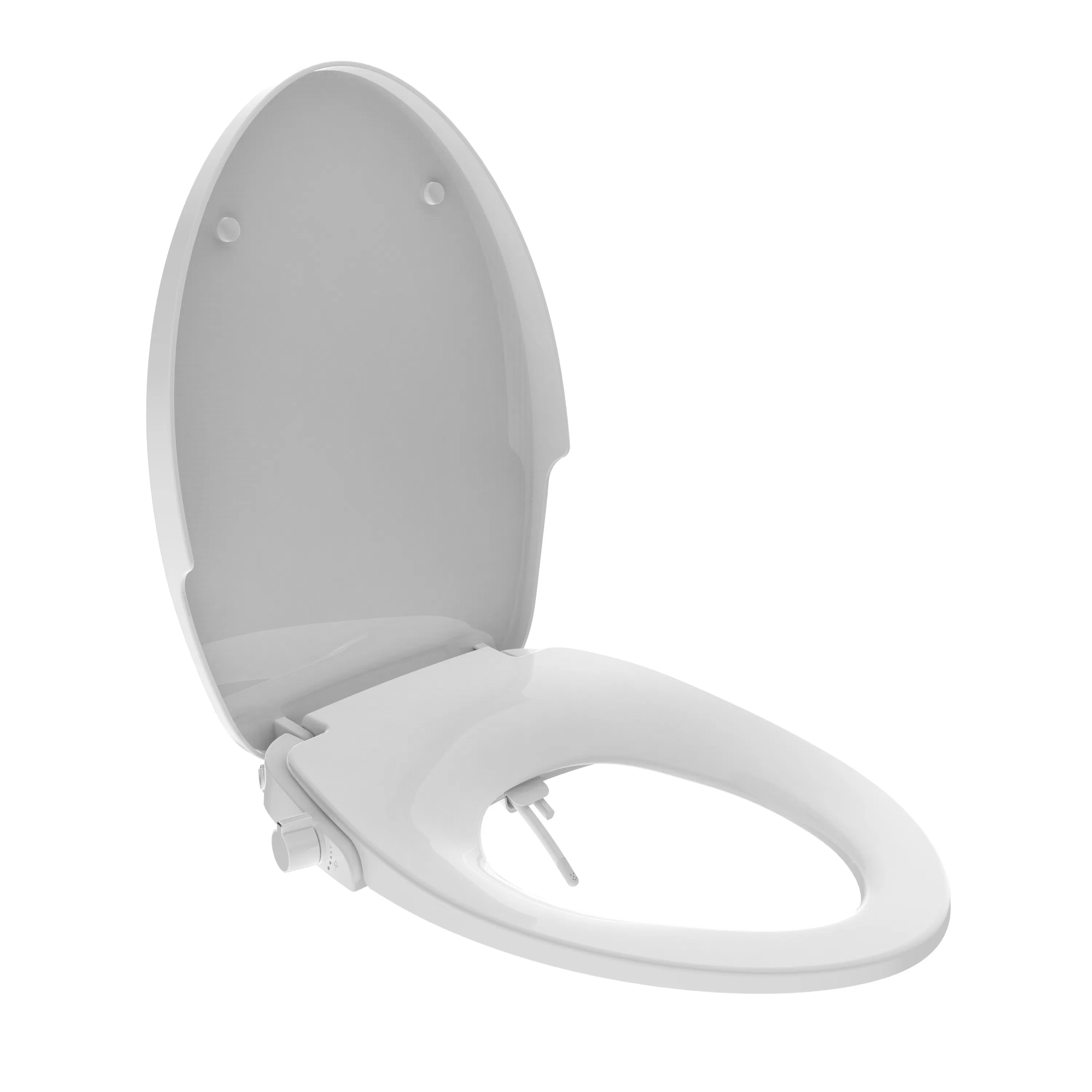 Bathroom Accessory Round Bidet Seat Cover Mechanical Non Electronic Bidet Toilet Seat
