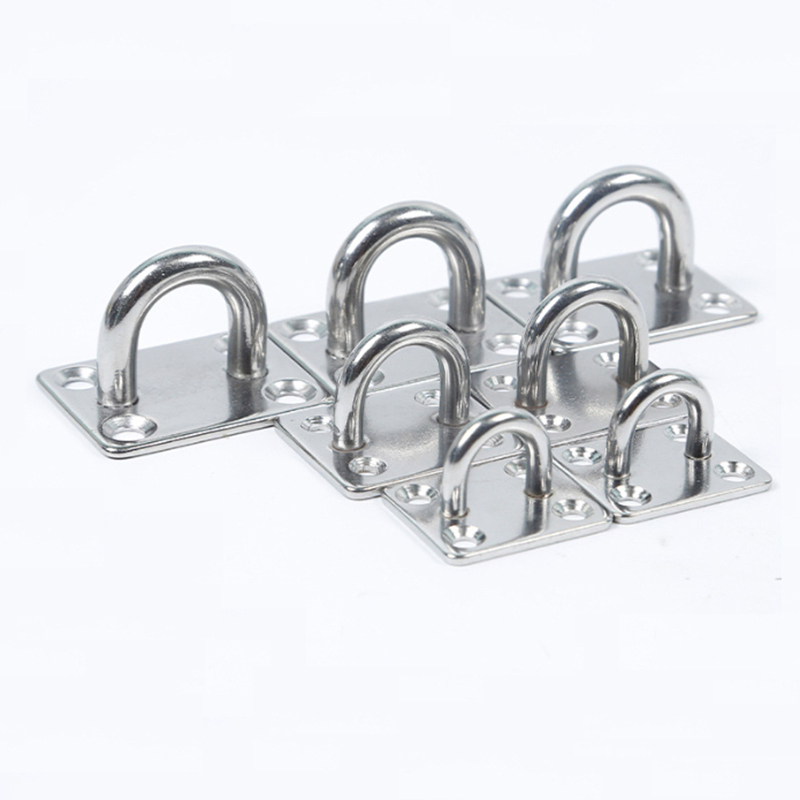 304 Marine Grade Square Eye Plate 5mm Stainless Steel Fixed Pad for Boats