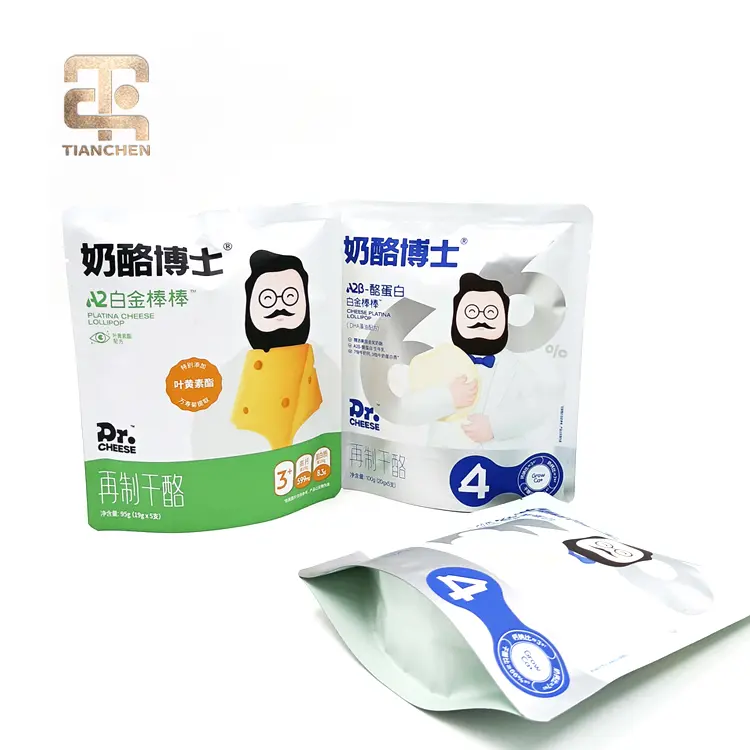 ODM Custom Printing Laminated Plastic Packaging Zipper Stand up Pouch for cheese products Companies, Company