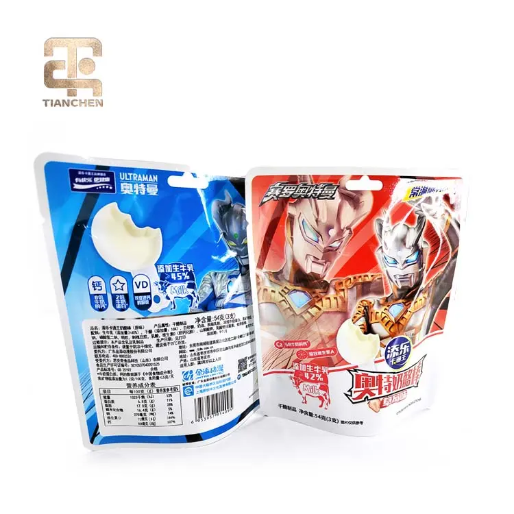 China Suppliers Factory Customized Resealable Mylar Snack Food Doypack Zip Bags for Dried Fruits and Snacks