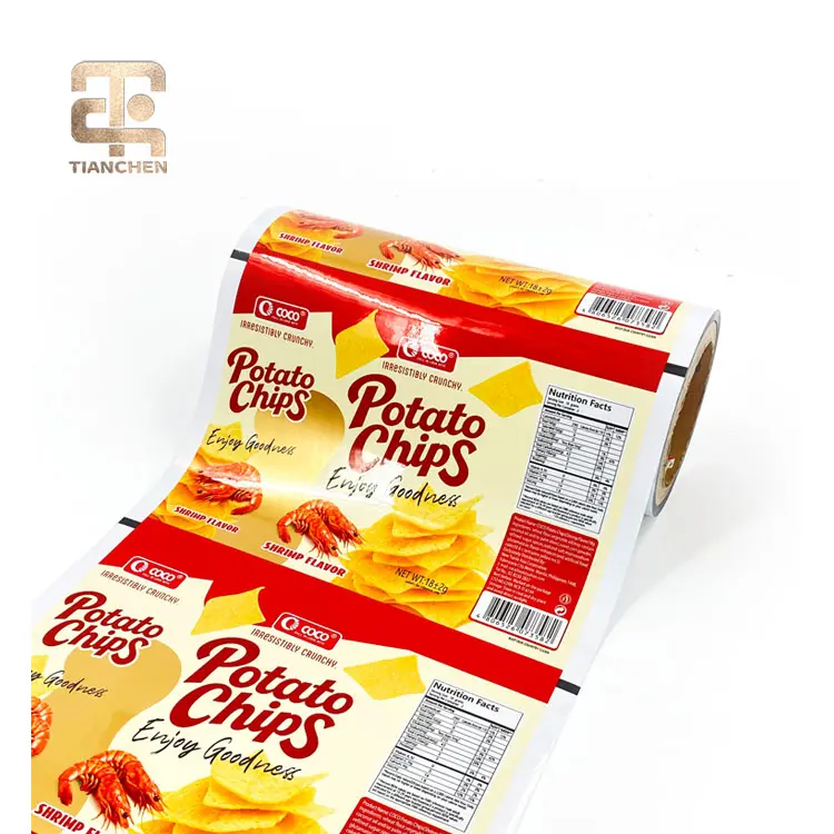 China Roll film - Soft Food Grade Plastic Film for Potato Chips Custom Size Printed Logo Heat Seal Flexible Packaging Companies, Factories