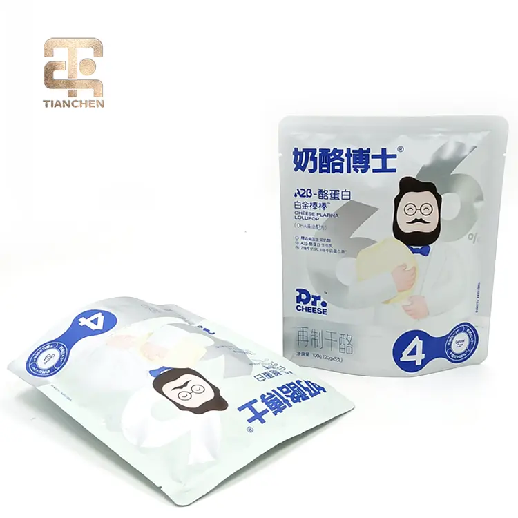 ODM Custom Printing Laminated Plastic Packaging Zipper Stand up Pouch for cheese products Companies, Company