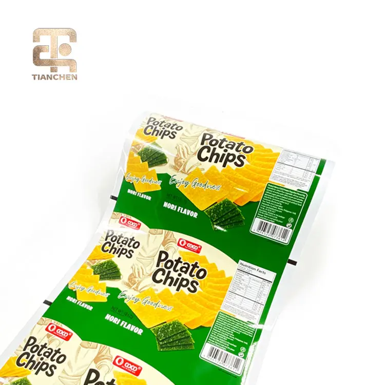 China Roll film - Soft Food Grade Plastic Film for Potato Chips Custom Size Printed Logo Heat Seal Flexible Packaging Companies, Factories
