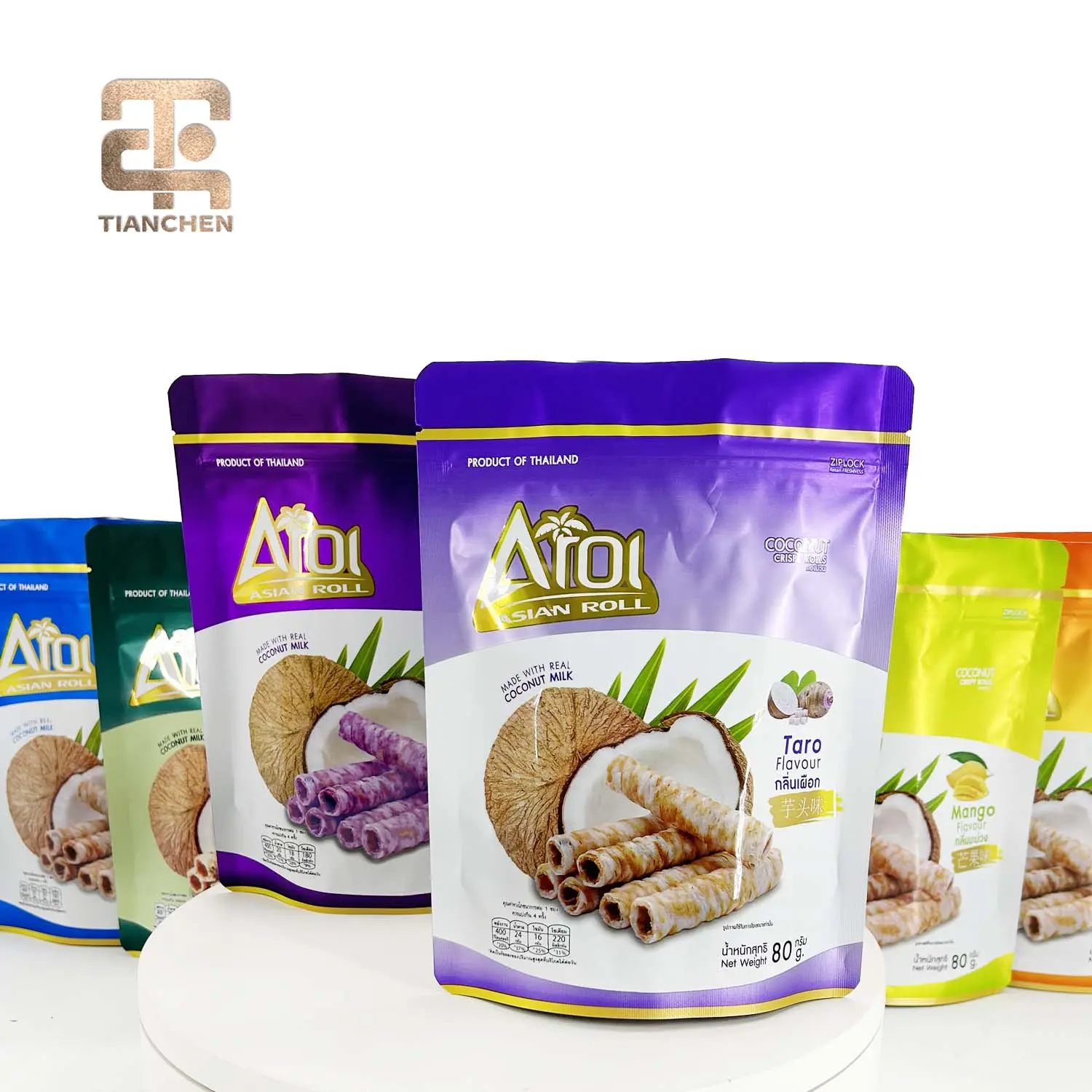 High-Quality Custom Stand Up Pouch Coconut Snack Bag - Resealable Zipper from China Suppliers and Factory Manufacturers, Manufacturer