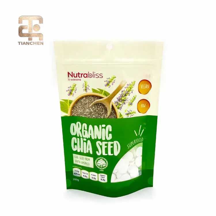 OEM Zipper Top PET+PE Moisture Proof Stand up Pouch for Seed /Spice /Fertilizer Feed /Noodle Packaging Supplier, Factories