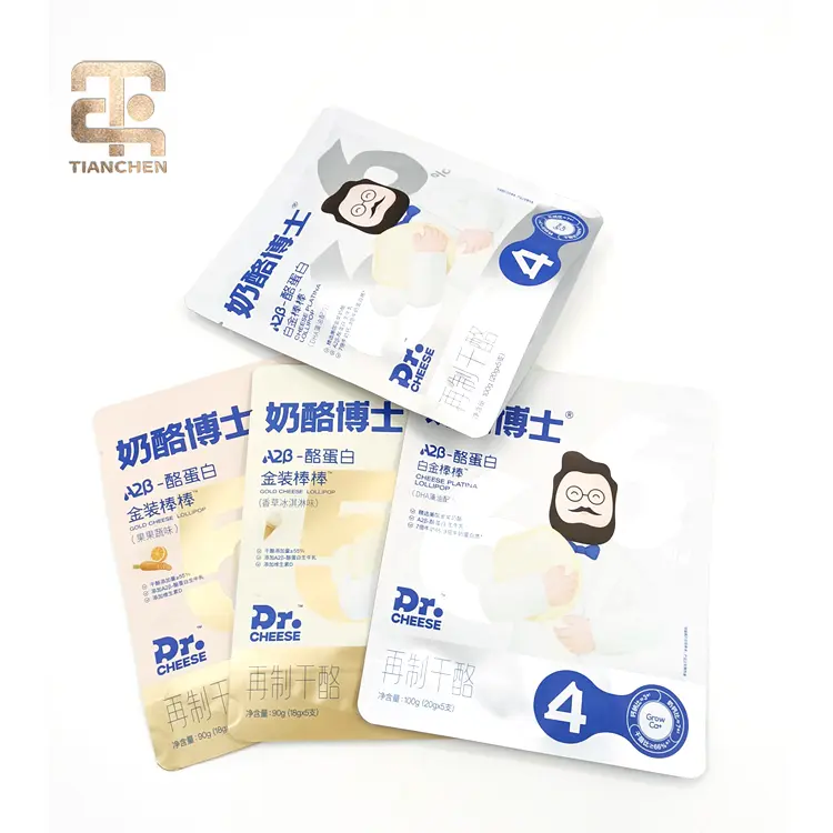 ODM Custom Printing Laminated Plastic Packaging Zipper Stand up Pouch for cheese products Companies, Company