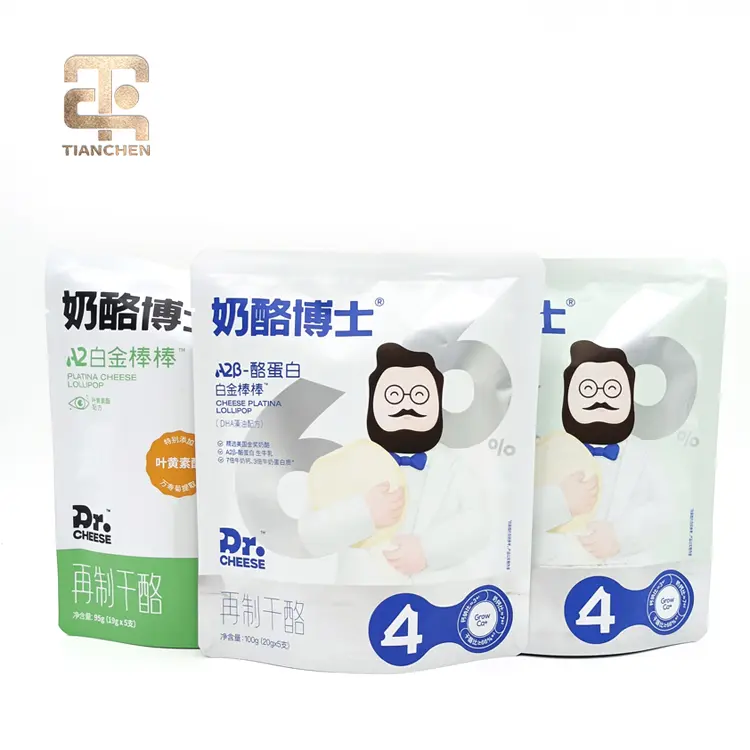ODM Custom Printing Laminated Plastic Packaging Zipper Stand up Pouch for cheese products Companies, Company