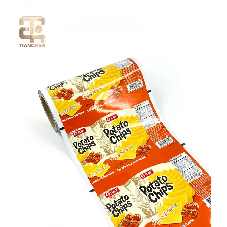 China Roll film - Soft Food Grade Plastic Film for Potato Chips Custom Size Printed Logo Heat Seal Flexible Packaging Companies, Factories