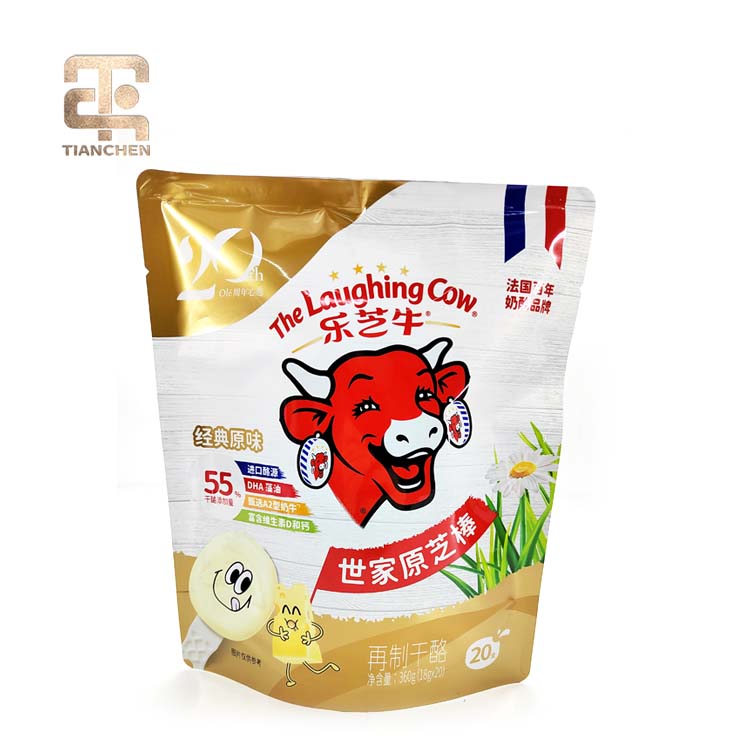 Dairy product packaging pouch