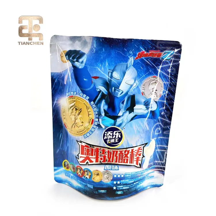 China Suppliers Factory Customized Resealable Mylar Snack Food Doypack Zip Bags for Dried Fruits and Snacks