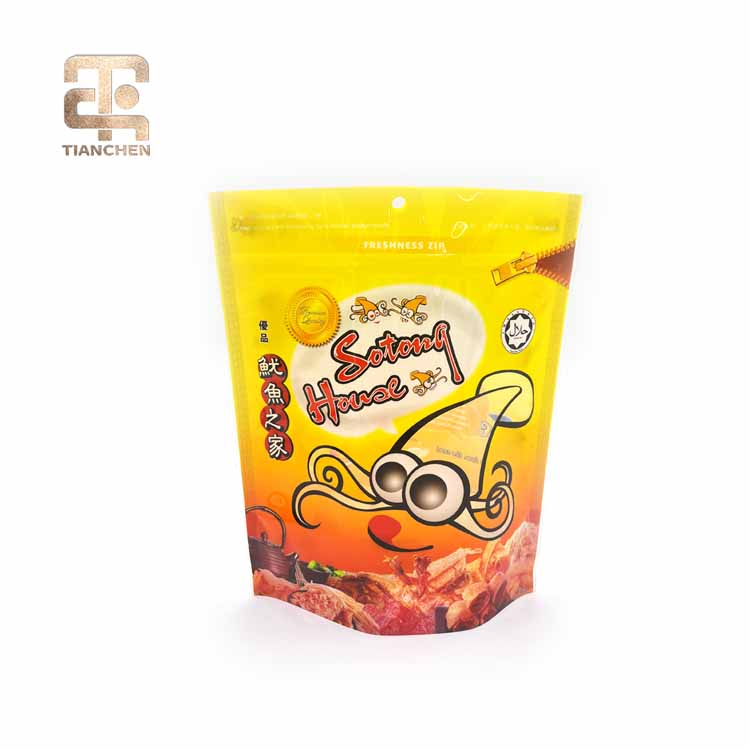 Seafood pouch display 1