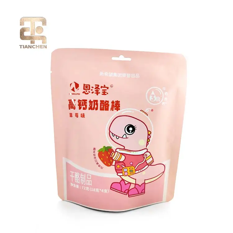 OEM Customized Printed Food Grade Mylar Stand up Pouch Bags Heat Seal Moisture Proof for Baby Food and Snacks Companies, Factories
