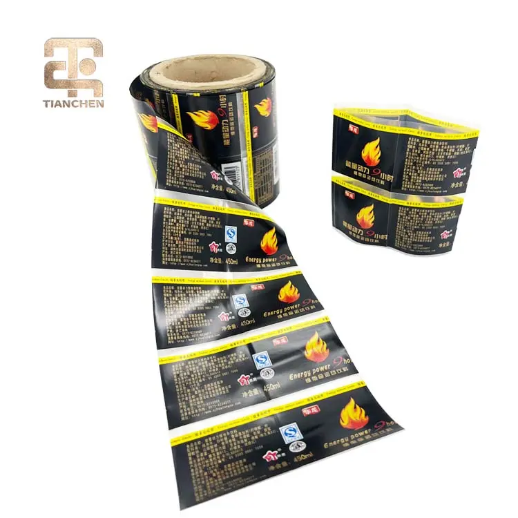 China Suppliers Factory Custom Moisture Proof Shrink Wrap Bands Sleeve Labels for Beverage Bottles