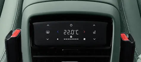 Rear functional touch screen