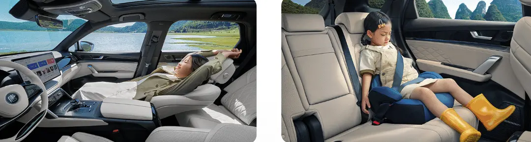 BYD Tang DM comfort modes display screen
