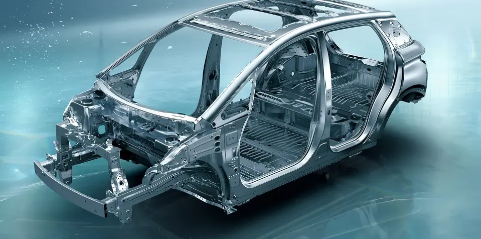High-strength safety body structure layout