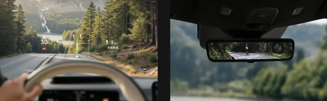 18.8-inch HUD system