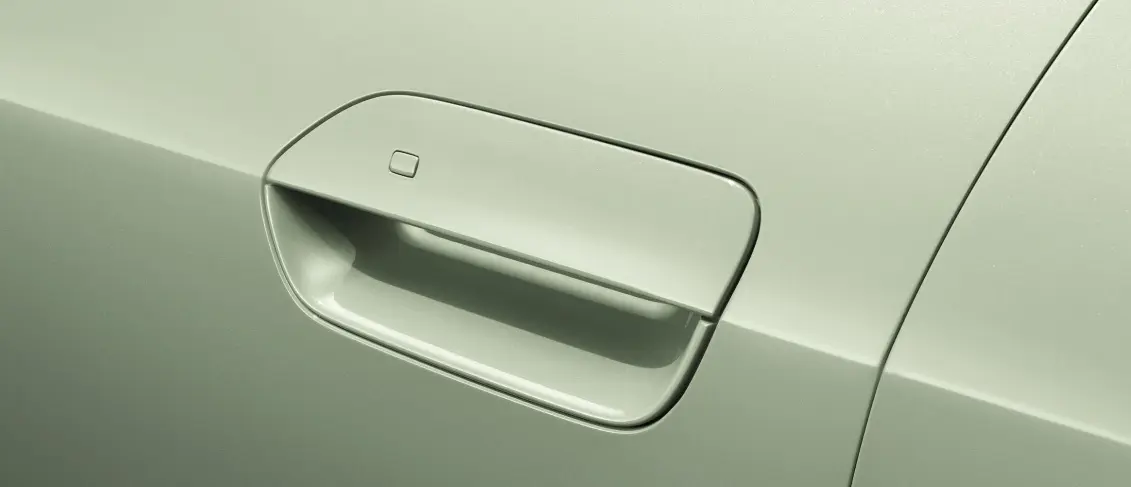 Semi-hidden door handle